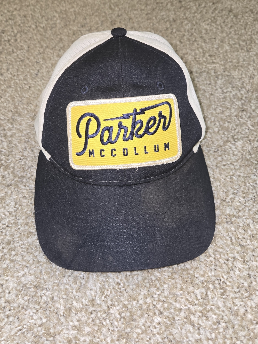 Parker McCollum Black and White Trucker Hat